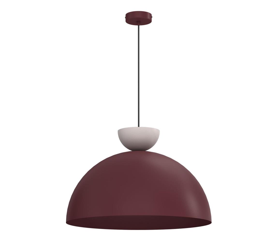  Lustr na lanku NEVIS 1xE27/15W/230V pr. 50 cm burgundy 9717A