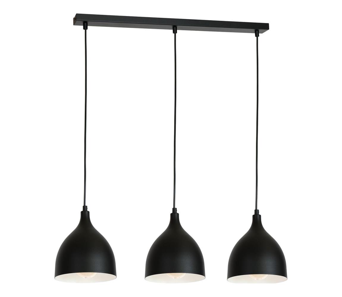  Lustr na lanku NOAK 3xE27/15W/230V černá 6223