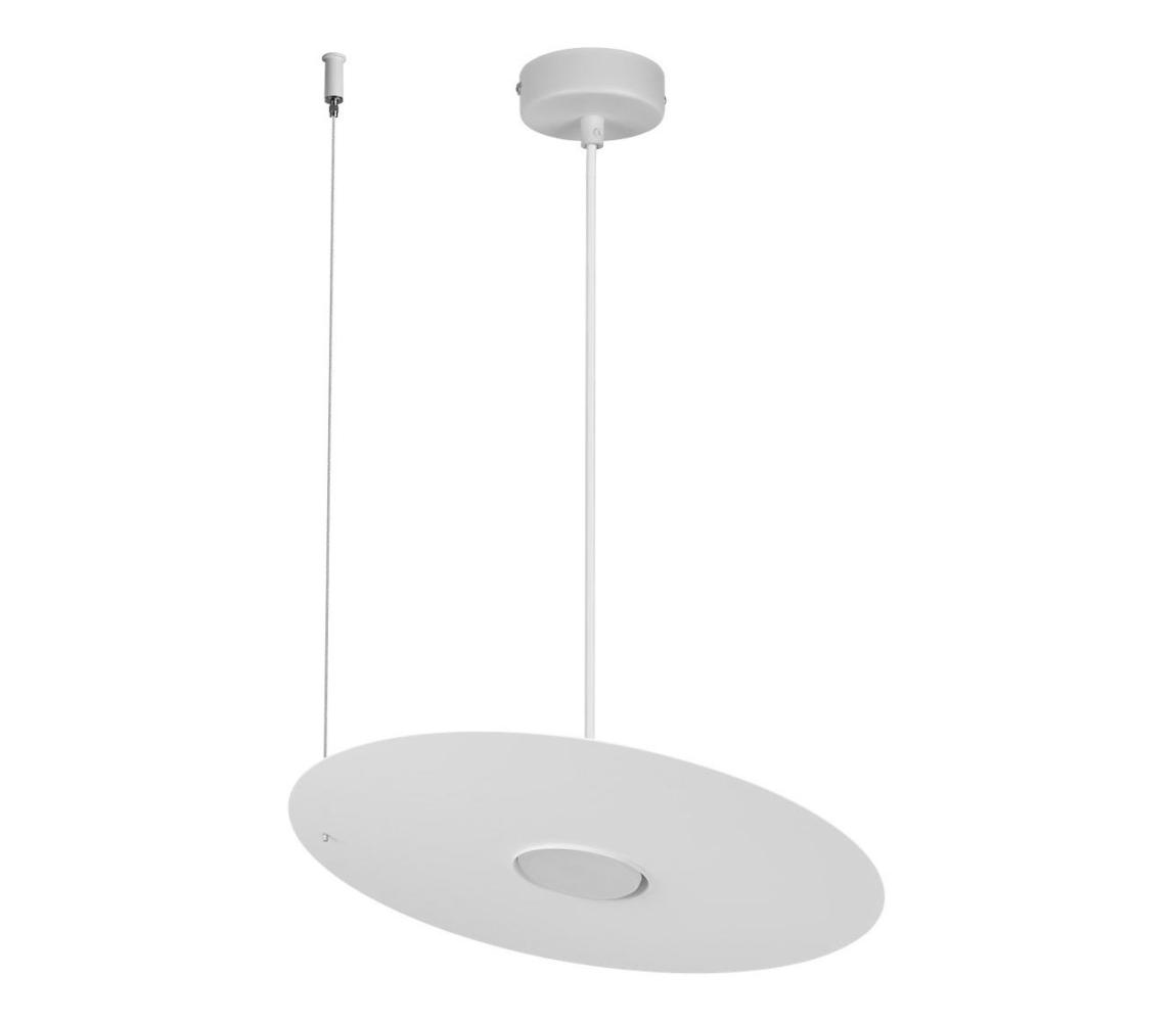  Lustr na lanku PIATTO 1xGX53/15W/230V pr. 35 cm bílá MLP2908