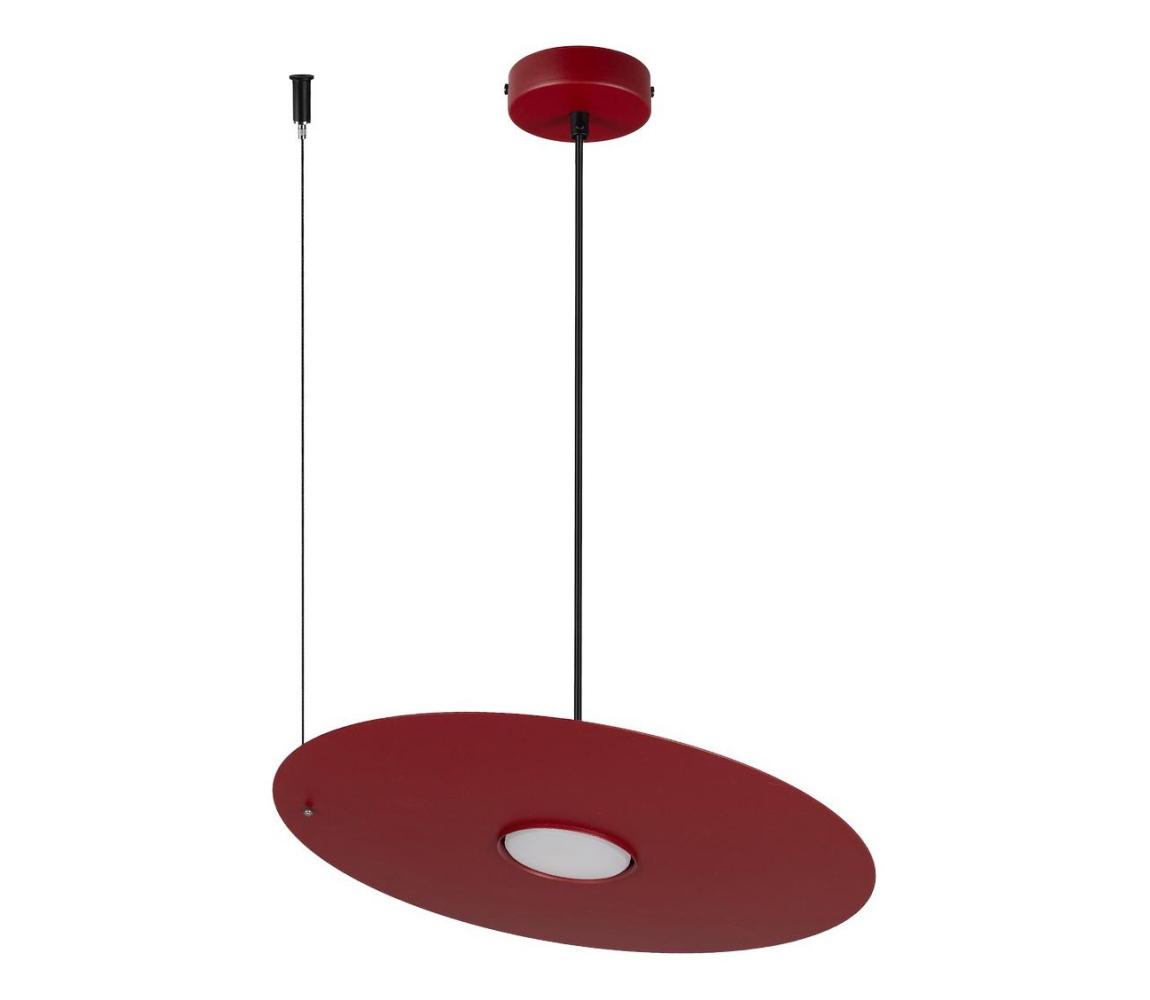  Lustr na lanku PIATTO 1xGX53/15W/230V pr. 35 cm vínová MLP2911