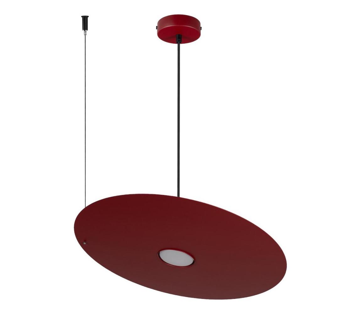  Lustr na lanku PIATTO 1xGX53/15W/230V pr. 45 cm vínová MLP2915