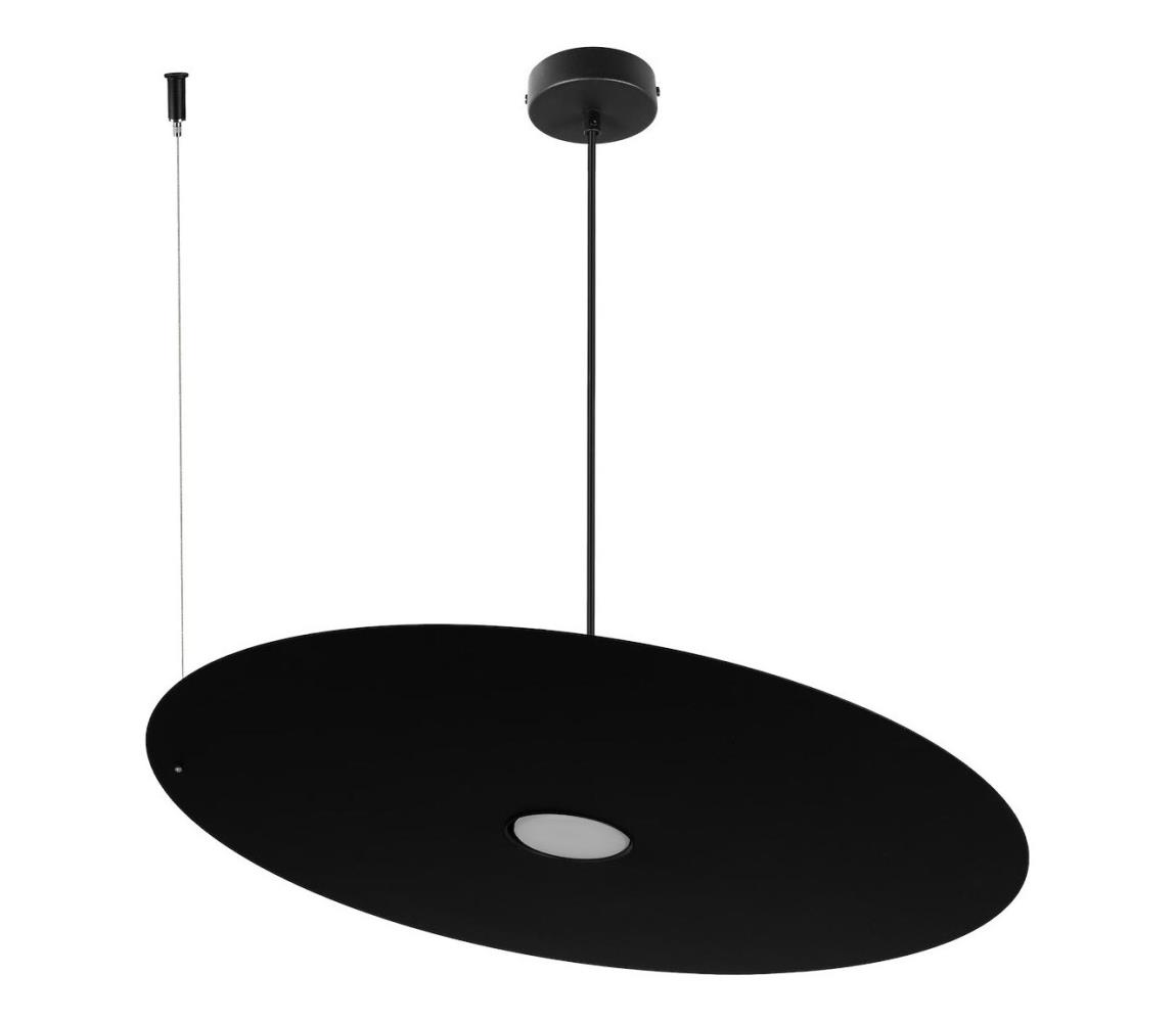  Lustr na lanku PIATTO 1xGX53/15W/230V pr. 55 cm černá MLP2917