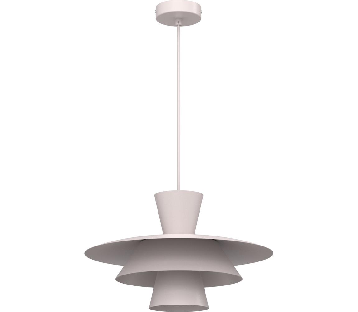  Lustr na lanku PLATO 1xE27/15W/230V krémová 5747