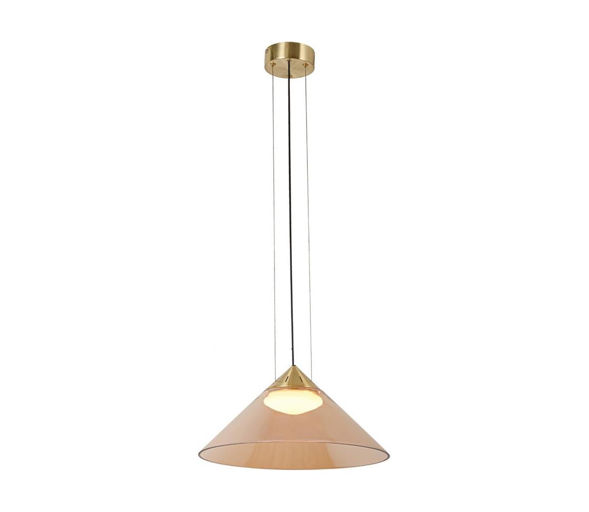  Lustr na lanku PRESTO 1xGX53/10W/230V pr. 42 cm zlatá/kouřová béžová 31-51042