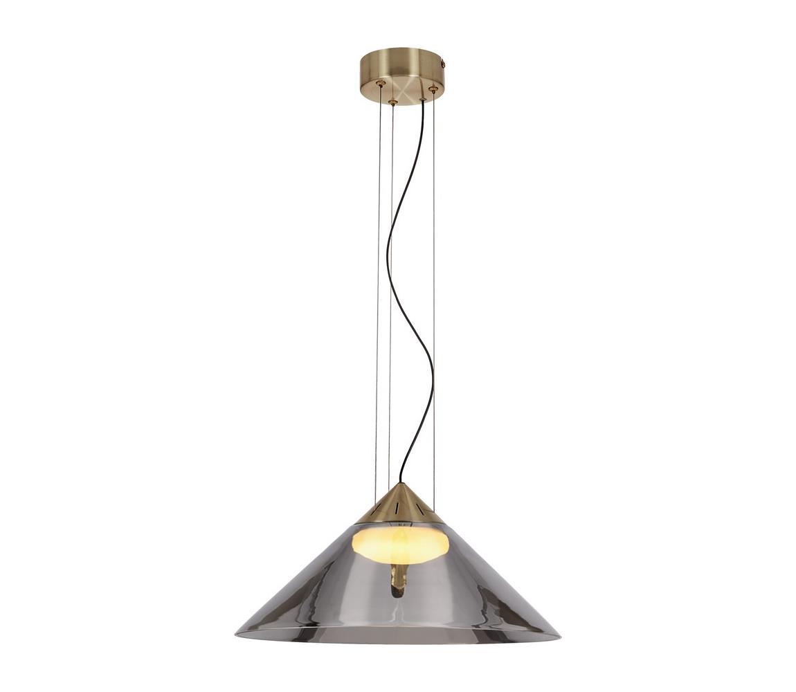  Lustr na lanku PRESTO 1xGX53/10W/230V pr. 42 cm zlatá/kouřová šedá 31-51066