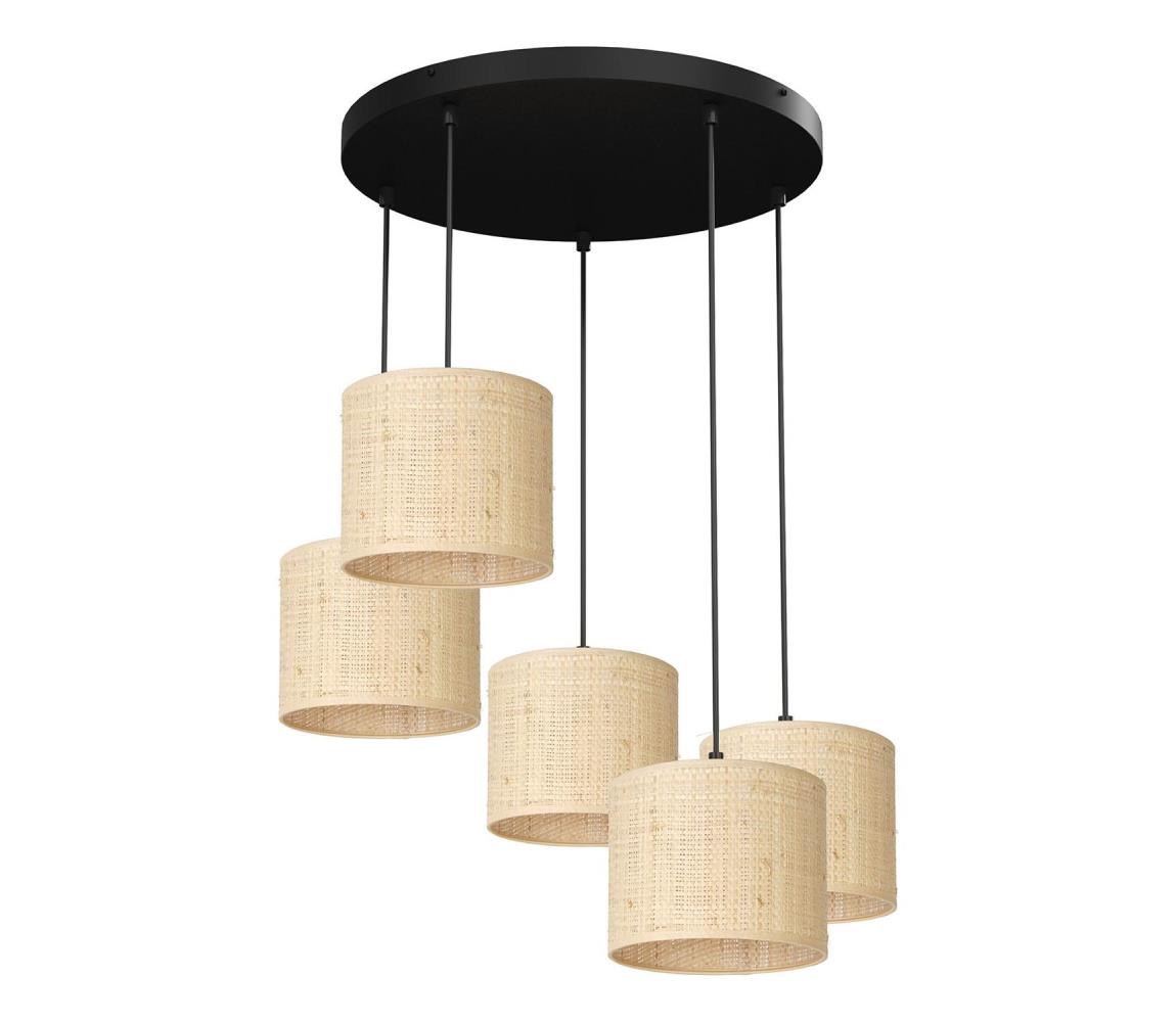  Lustr na lanku RATTAN 5xE27/60W/230V ratan 5283