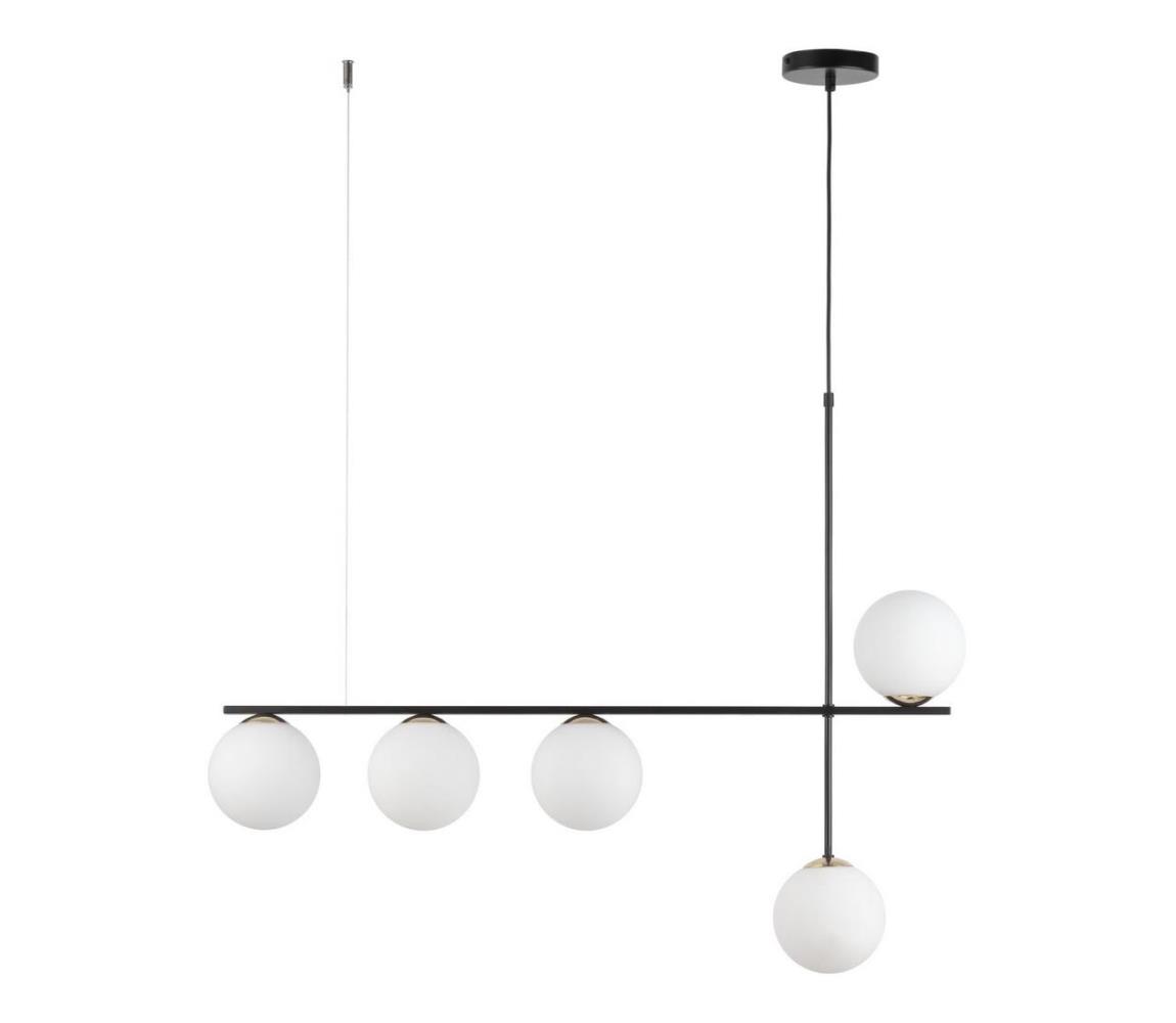  Lustr na lanku SILIA 5xG9/12W/230V černá 33694