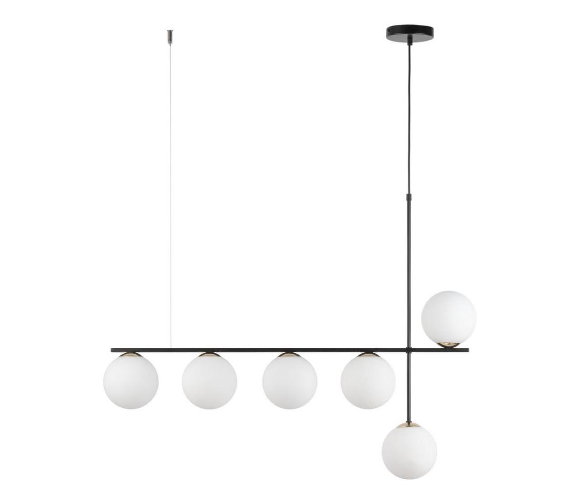  Lustr na lanku SILIA 6xG9/12W/230V černá 33697