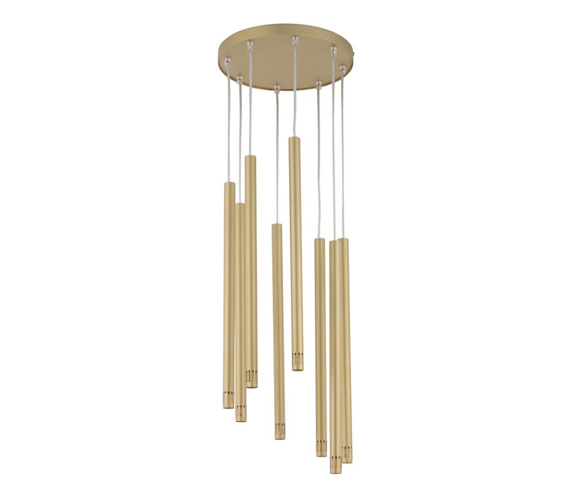  Lustr na lanku STALACTITE LASER 8xG9/3W/230V zlatá 33233