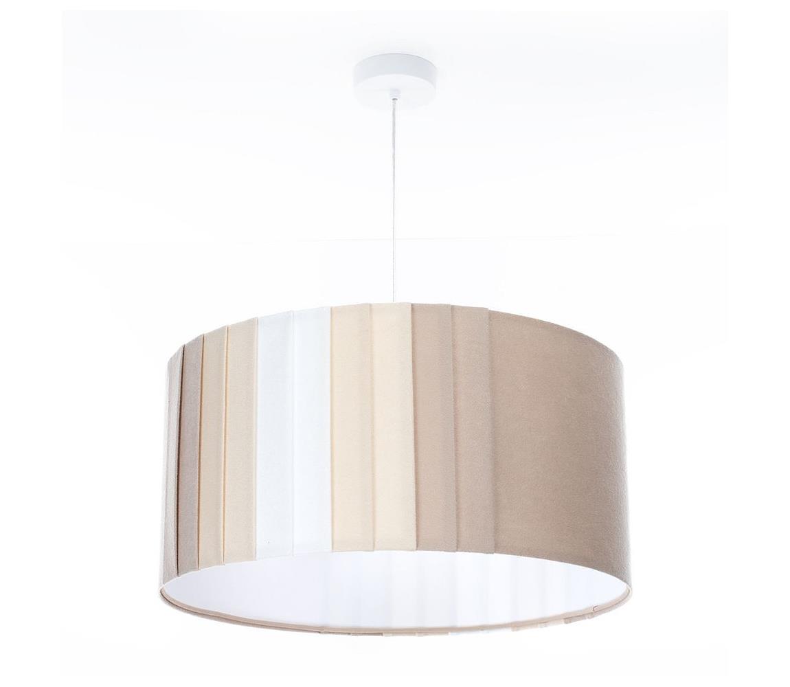  Lustr na lanku STRIPES 1xE27/60W/230V pr. 60 cm béžová 010-MKL-001-60