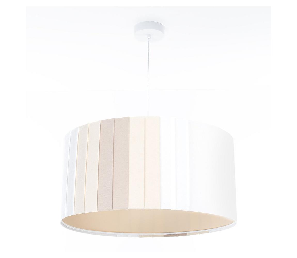  Lustr na lanku STRIPES 1xE27/60W/230V pr. 60 cm krémová 010-MKL-002-60