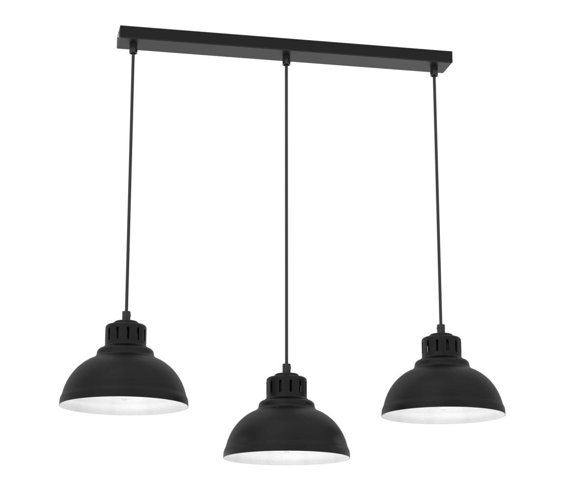  Lustr na lanku SVEN 3xE27/15W/230V černá 9083