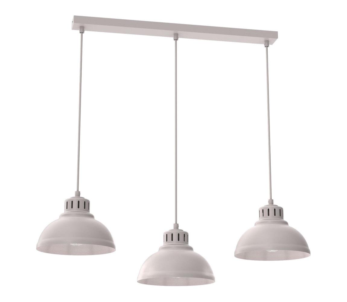  Lustr na lanku SVEN 3xE27/15W/230V krémová 8876A