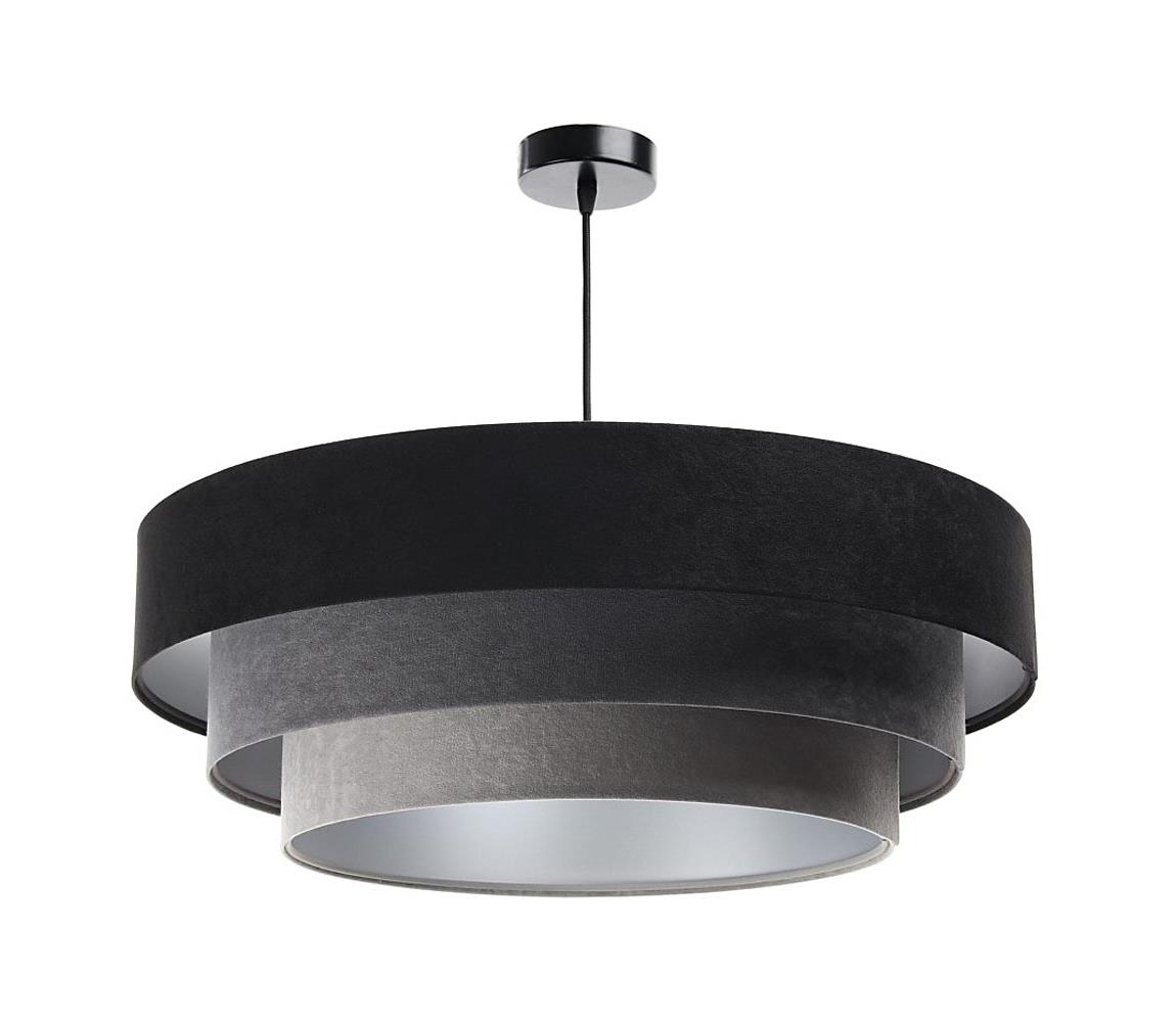  Lustr na lanku TRINITI 1xE27/60W/230V černá/šedá 050-071-60