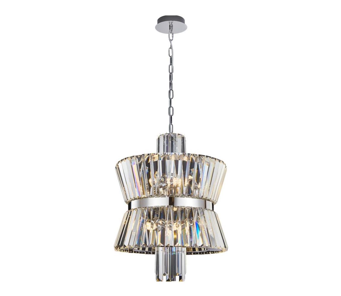  Lustr na řetězu AURELIA 8xE14/40W/230V chrom ML0404
