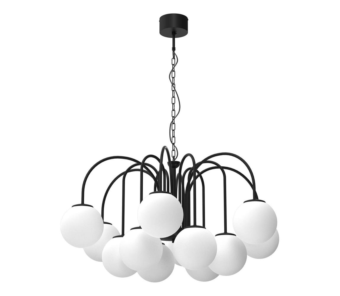 Lustr na řetězu CAMBRIDGE 12xE14/60W/230V černá 3196