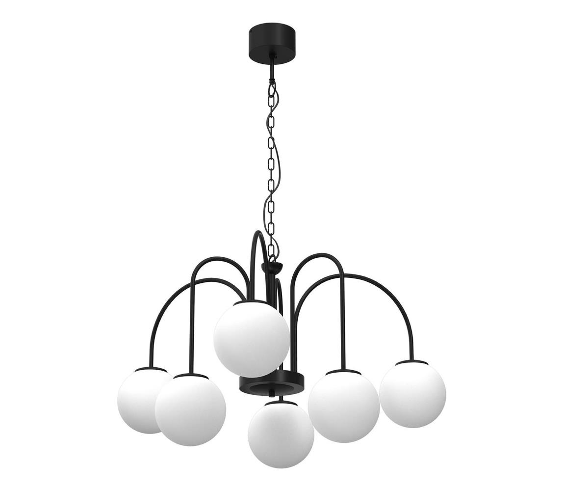  Lustr na řetězu CAMBRIDGE 6xE14/60W/230V černá 3195