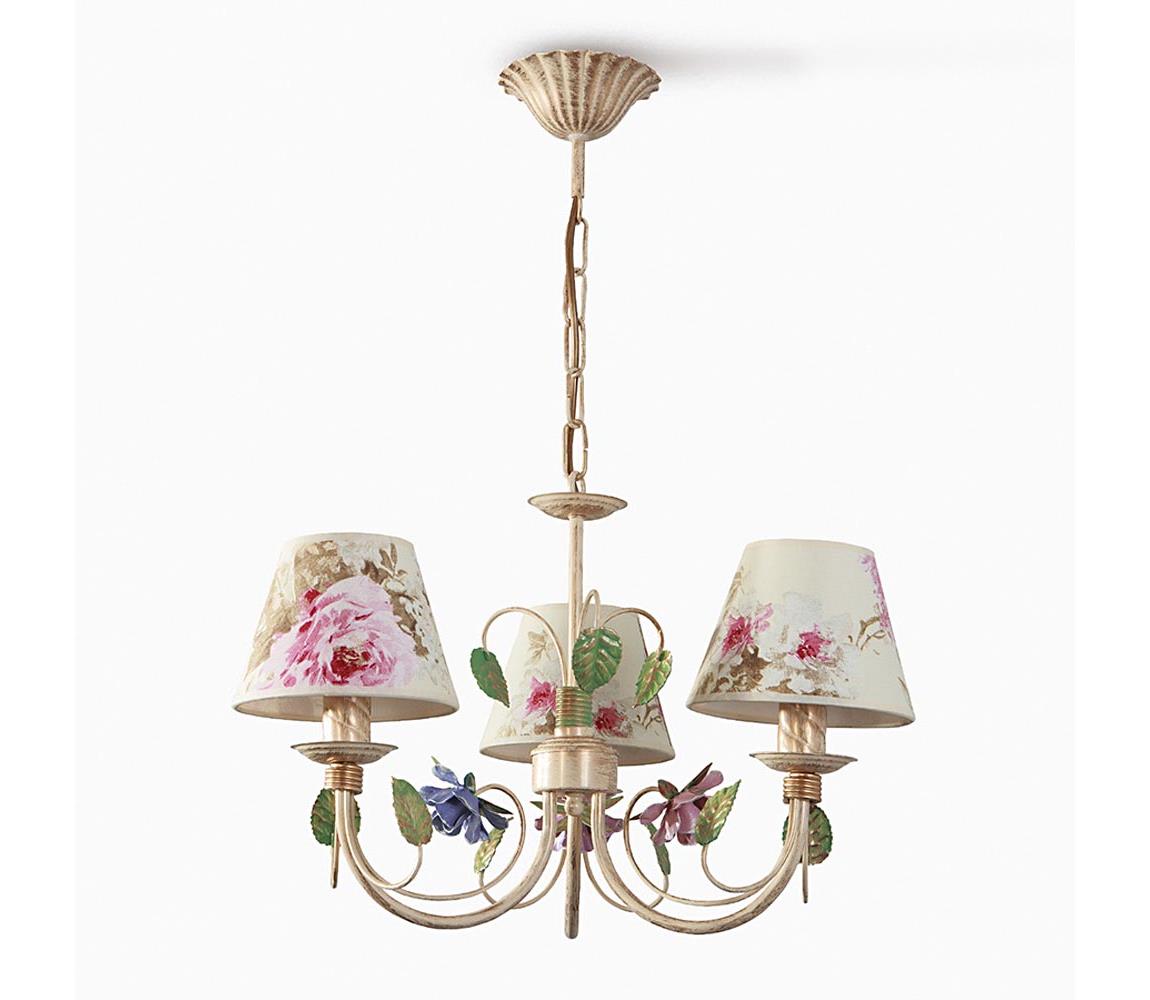  Lustr na řetězu CAMELLIA 3xE14/40W/230V růžový 20744-cl153-aba60n-ct0504