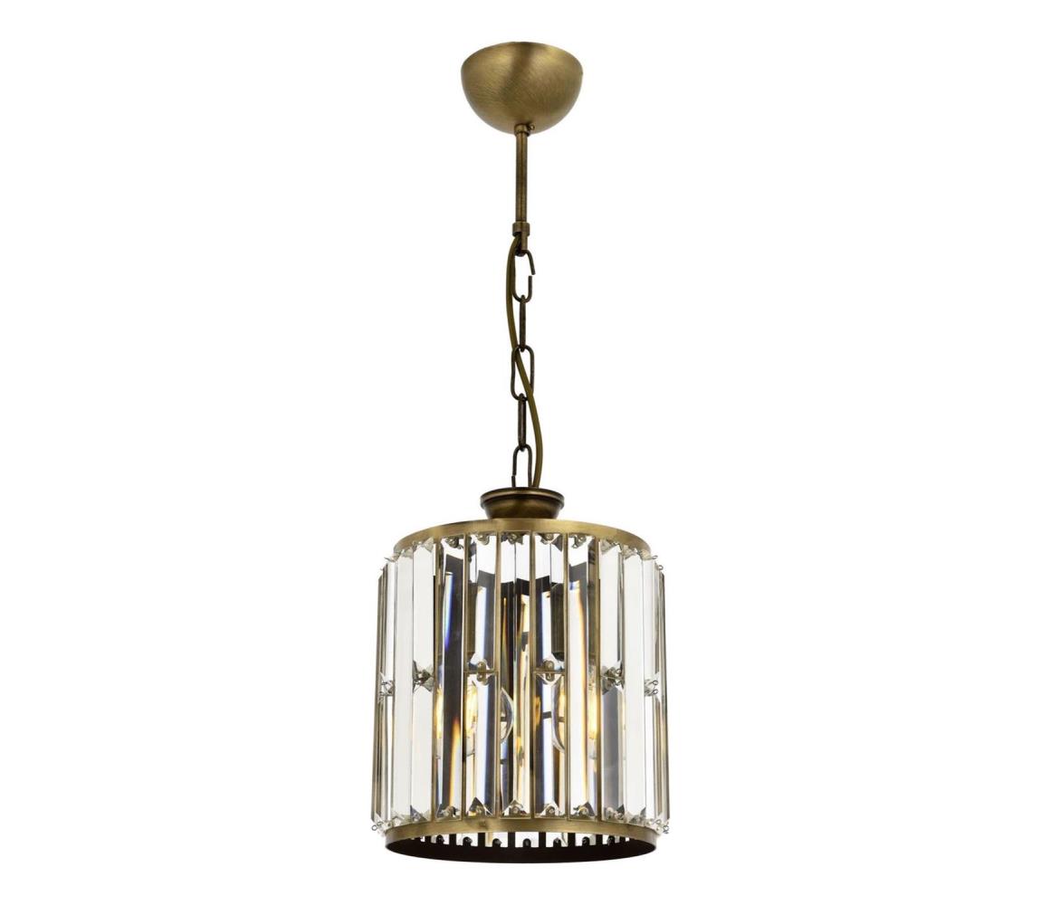  Lustr na řetězu CRYSTALLINE 1xE27/6W/230V bronzová 683AVN1165