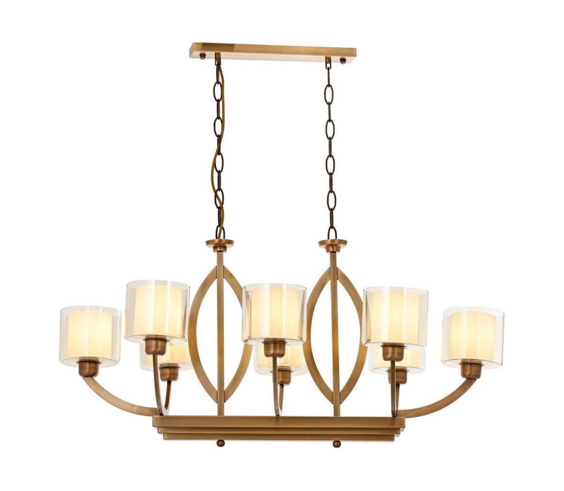  Lustr na řetězu LAHORE 8xE27/40W/230V bronzová 301AUR1314
