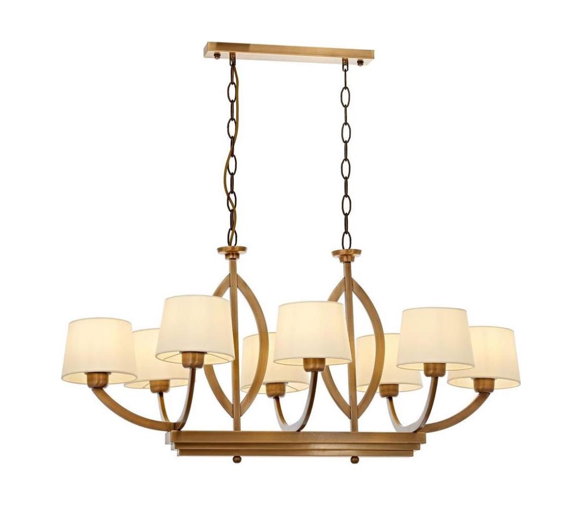  Lustr na řetězu LAHORE 8xE27/40W/230V bronzová 301AUR1315