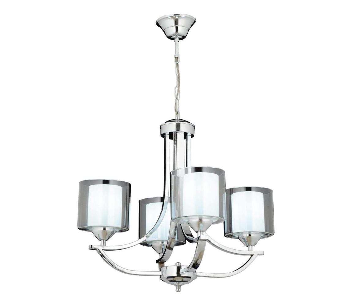  Lustr na řetězu NOVARA 4xE27/40W/230V lesklý chrom 683AVN1432