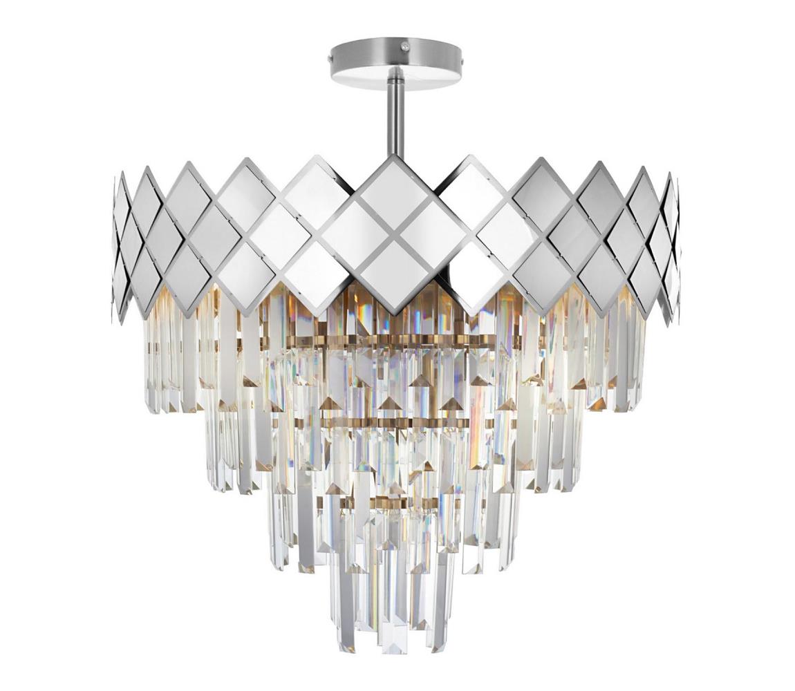  Lustr na tyči CARISMA 9xE14/40W/230V matný chrom ML8888