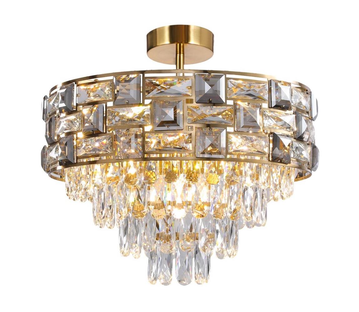  Lustr na tyči LUXURIA 9xE14/40W/230V zlatá ML8894