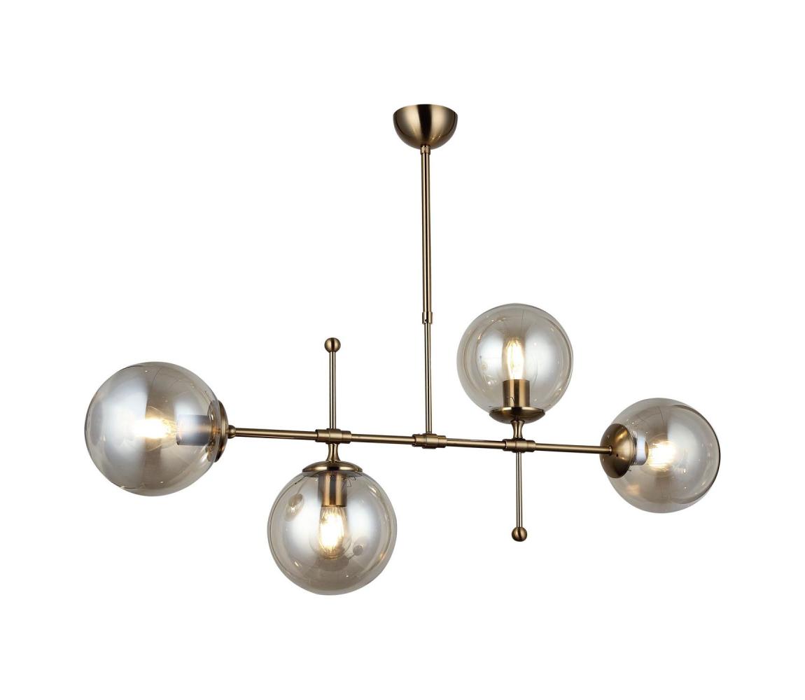  Lustr na tyči POLINO 4xE27/40W/230V bronzová 341LCA1158