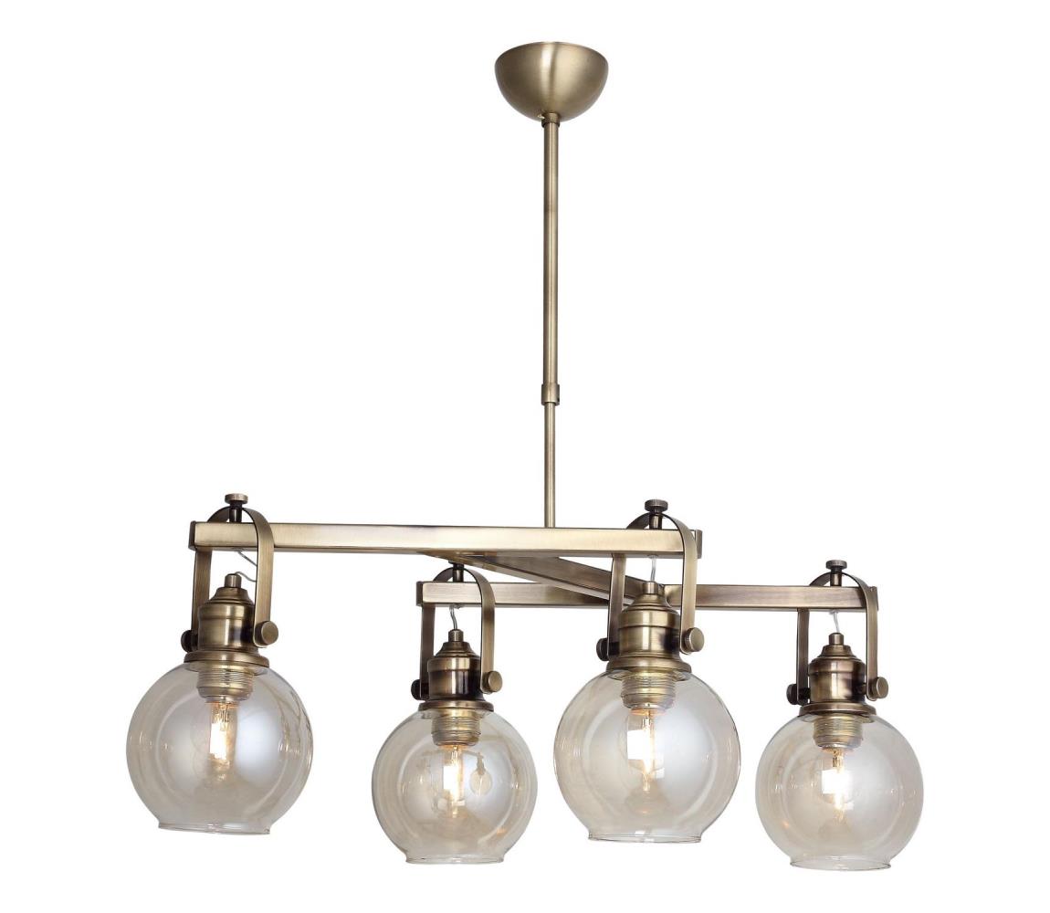  Lustr na tyči POLINO 4xE27/40W/230V bronzová 341LCA1167