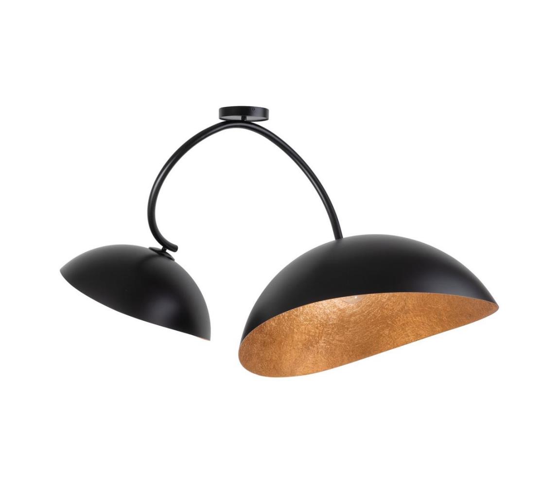  Lustr na tyči SPACE 2xE27/60W/230V černá/měděná 40588