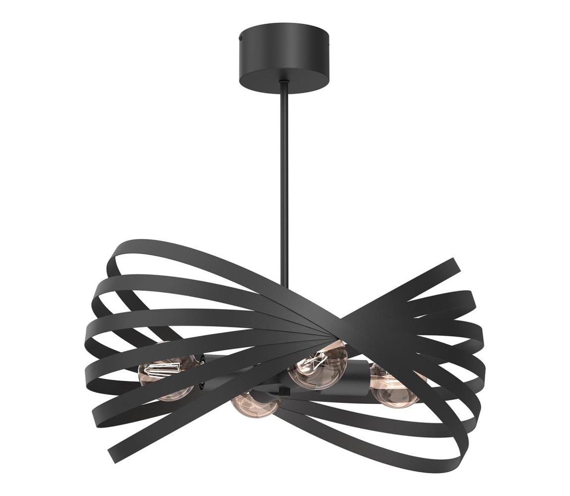  Lustr na tyči SPARKLE 4xE27/15W/230V černá 8973