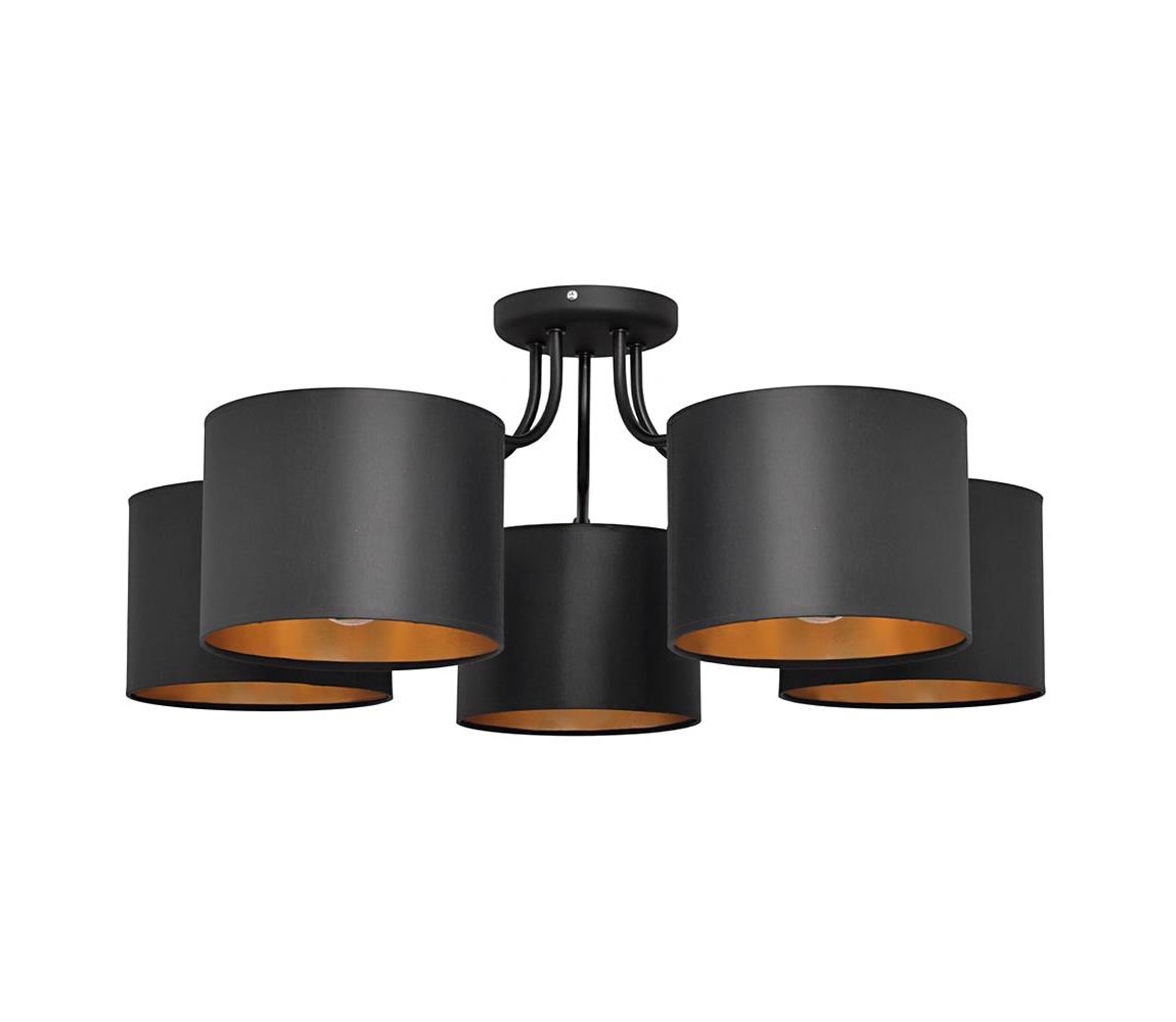 Lustr přisazený ALBA 5xE27/15W/230V černá/zlatá P-2015/5 BK+GO