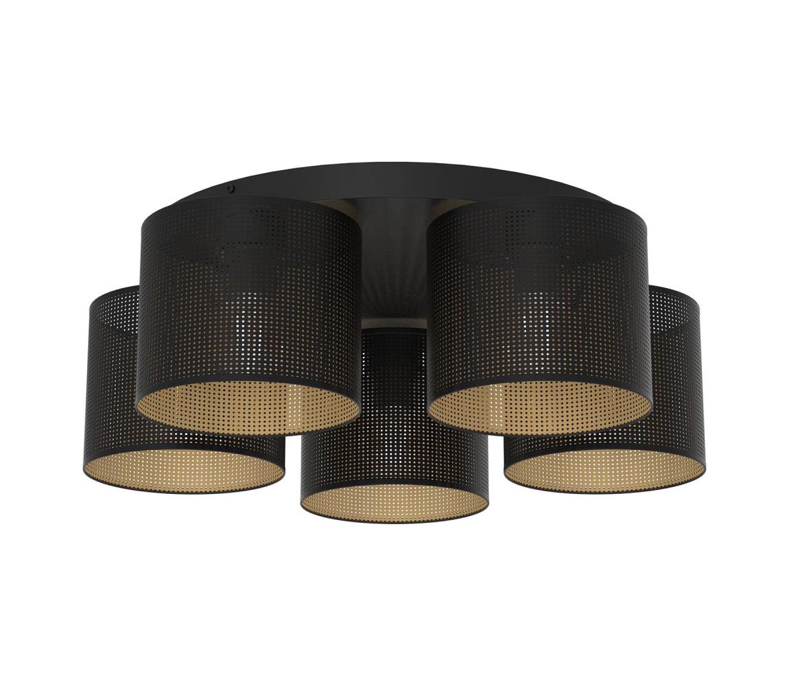  Lustr přisazený LOFT SHADE 5xE27/60W/230V černá/zlatá 5249