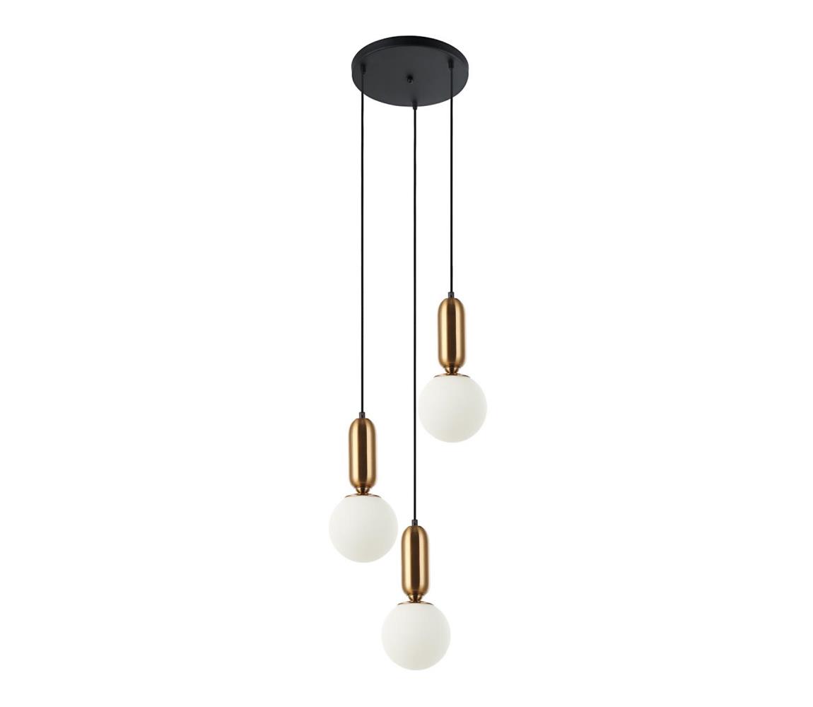  PND-02340-3S-BRO - Lustr na lanku ALDEVA 3xE27/40W/230V černá/bronz PND-02340-3S-BRO