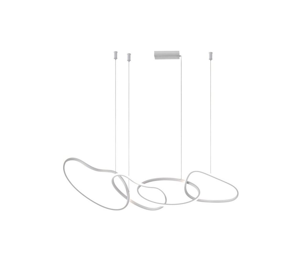  PND-22412-S4-WH - LED Lustr na lanku FONTE LED/60W/230V bílá PND-22412-S4-WH