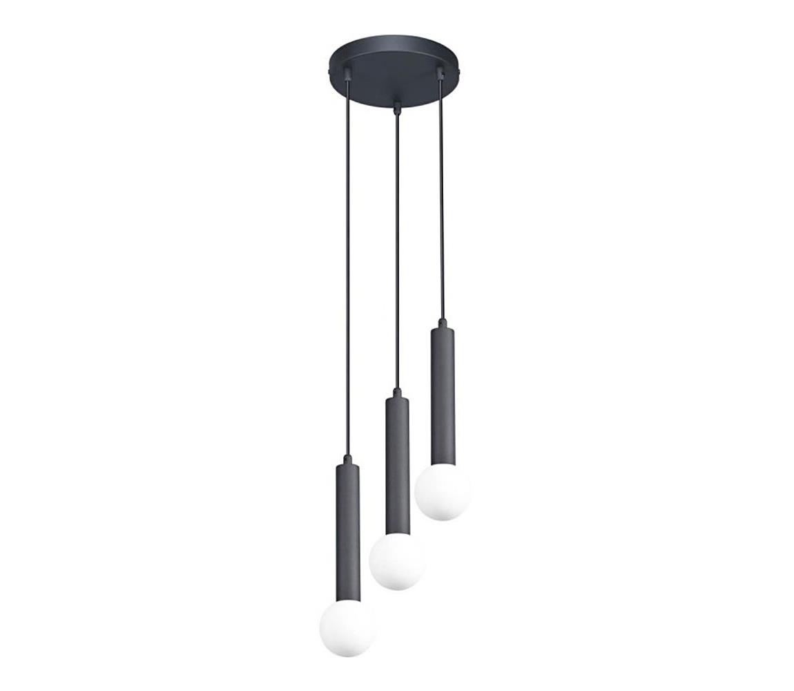  PND-33574-3-BK - Lustr na lanku FILANO 3xG9/5W/230V černá PND-33574-3-BK