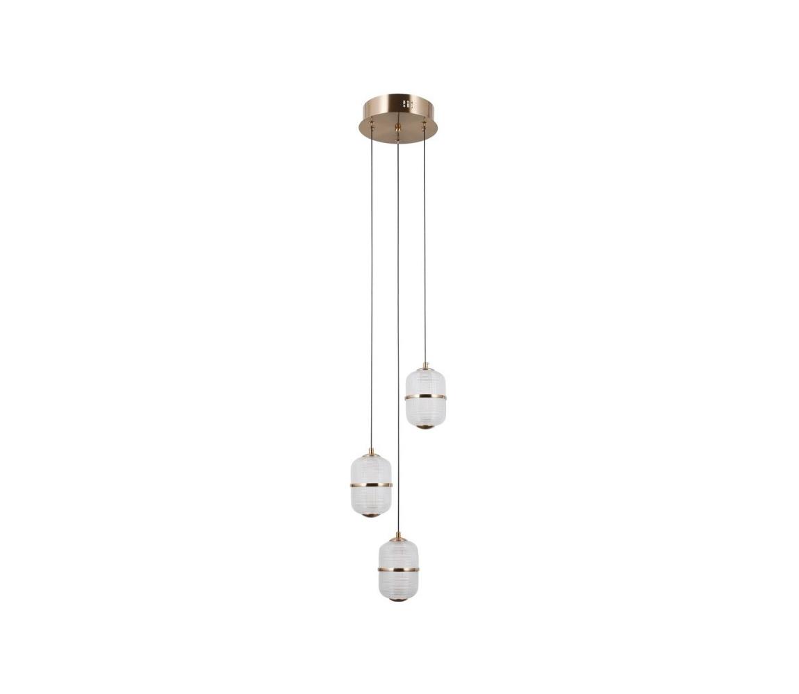  PND-34375-3-HBR - LED Lustr na lanku ALANI 3xLED/5W/230V 3000K zlatá PND-34375-3-HBR