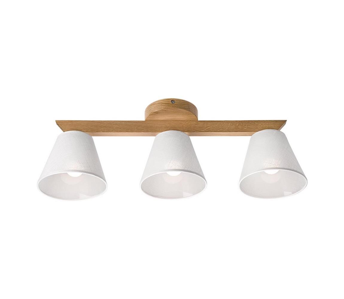  Přisazený lustr ANTONIO 3xE14/40W/230V dub LM-3.128/A/dąb/biały