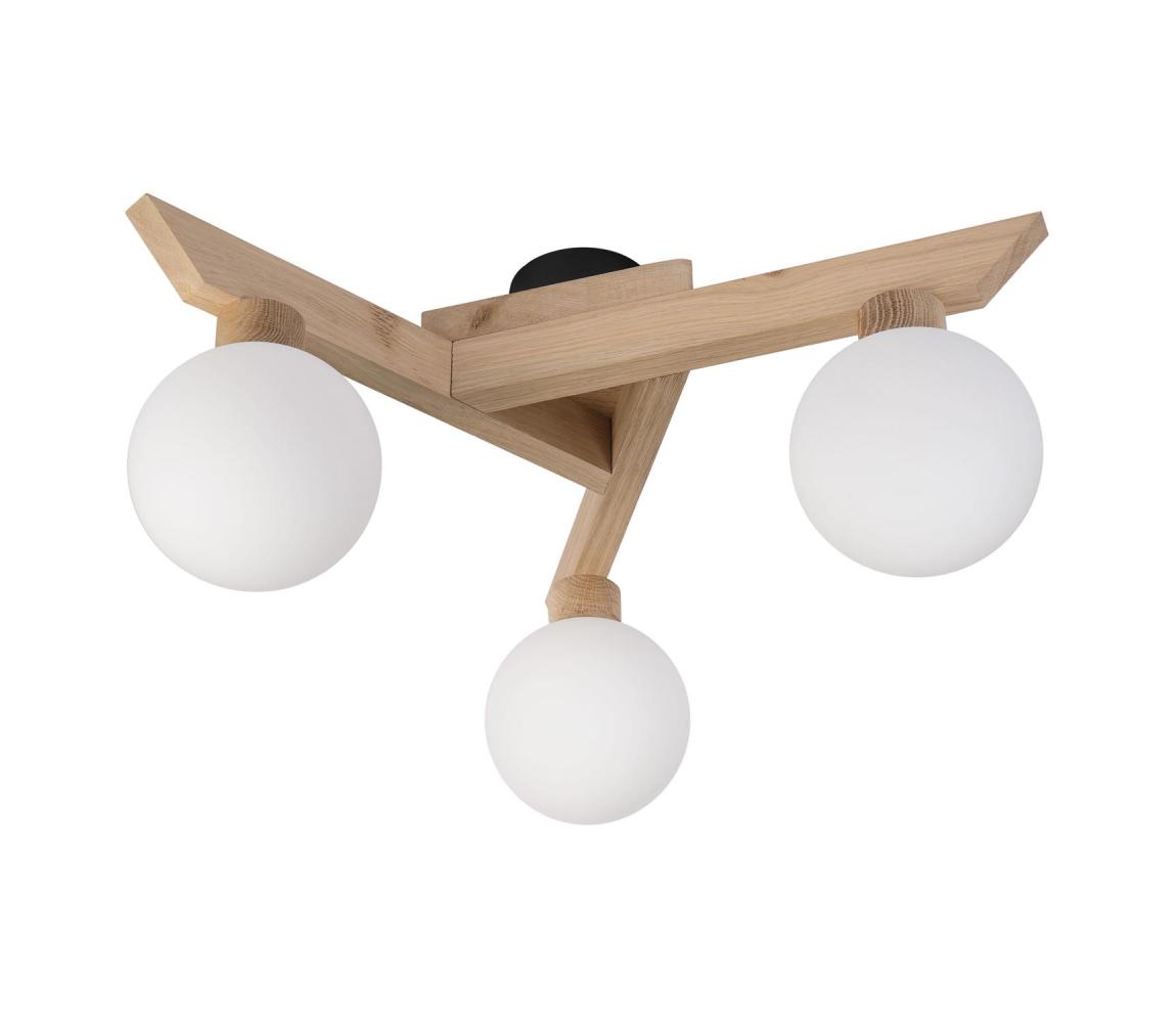  Přisazený lustr ANTONIO 3xG9/5W/230V dub/bílá LM-3.128/DĄB