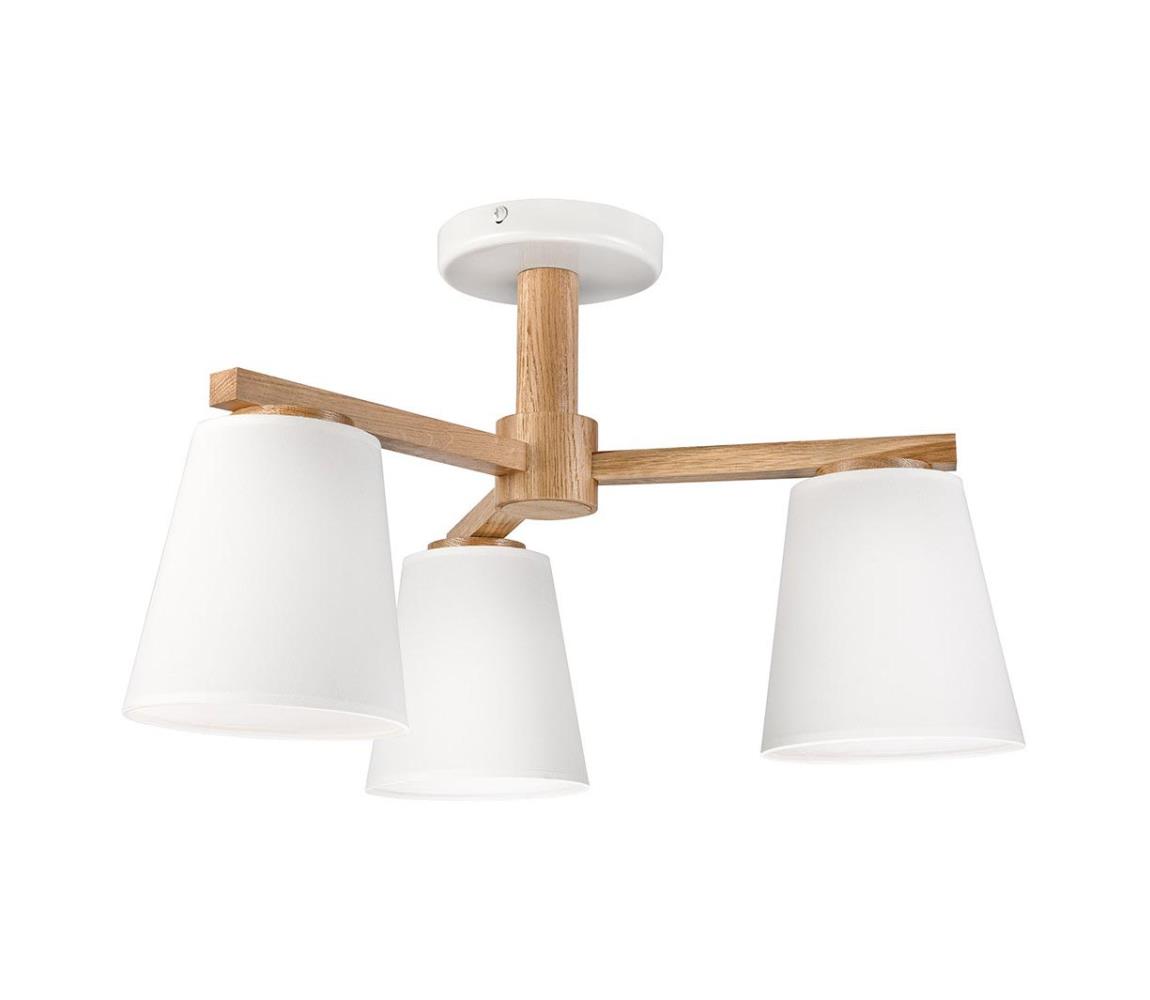  Přisazený lustr ELLIE 3xE27/15W/230V bílá/dub LM-3.113/DĄB/BIAŁY