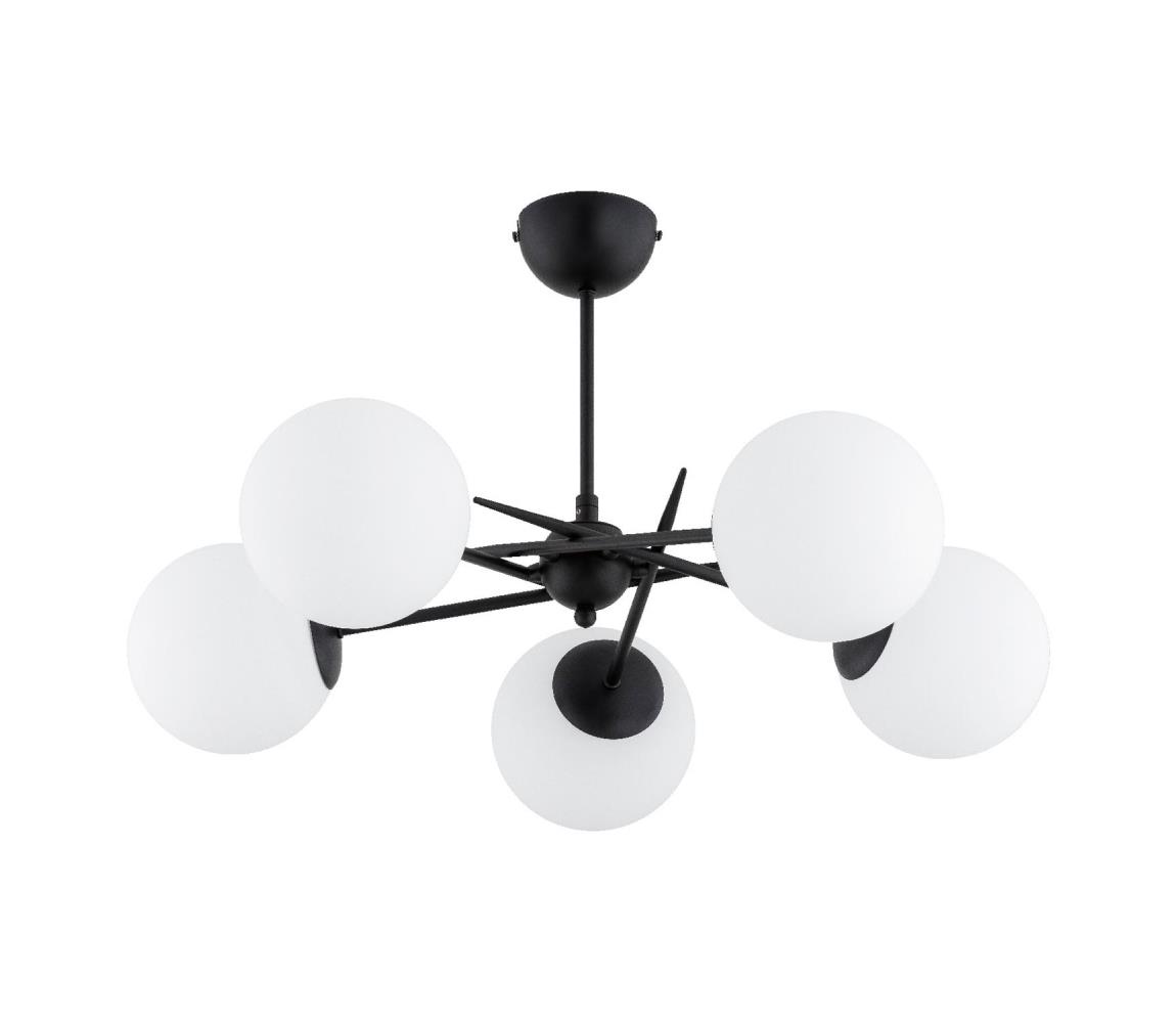  Přisazený lustr PRIMERY 5xE14/10W/230V černá 63308
