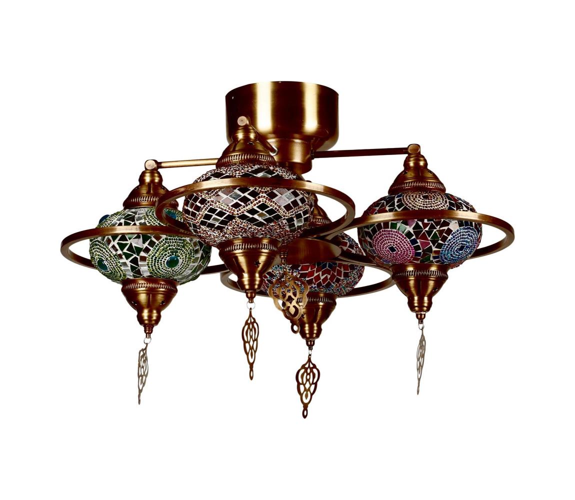  Přisazený lustr YENI 4xE27/40W/230V mosaz 846STL1738