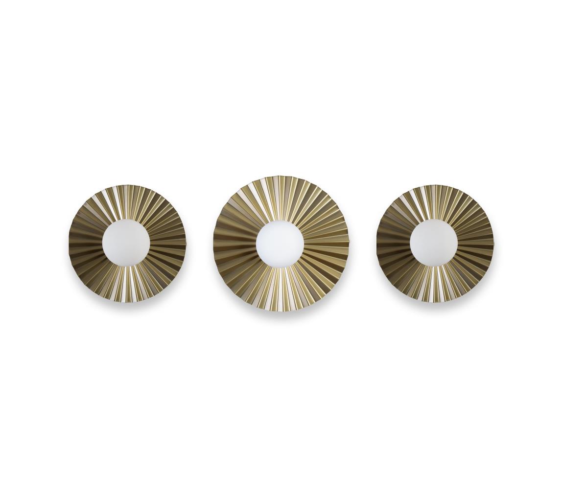  SADA 3x Nástěnné svítidlo SUNPLISS 1xG9/10W/230V zlatá/krémová K-308080 SET/3 SAND+GO