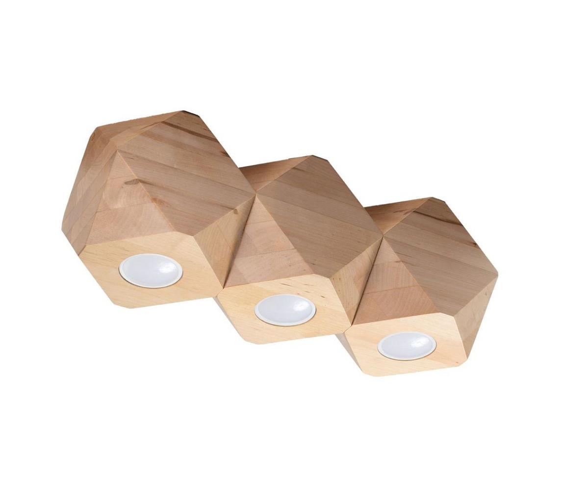  SL.1010 - Stropní svítidlo WOODY 3xGU10/40W/230V SL.1010