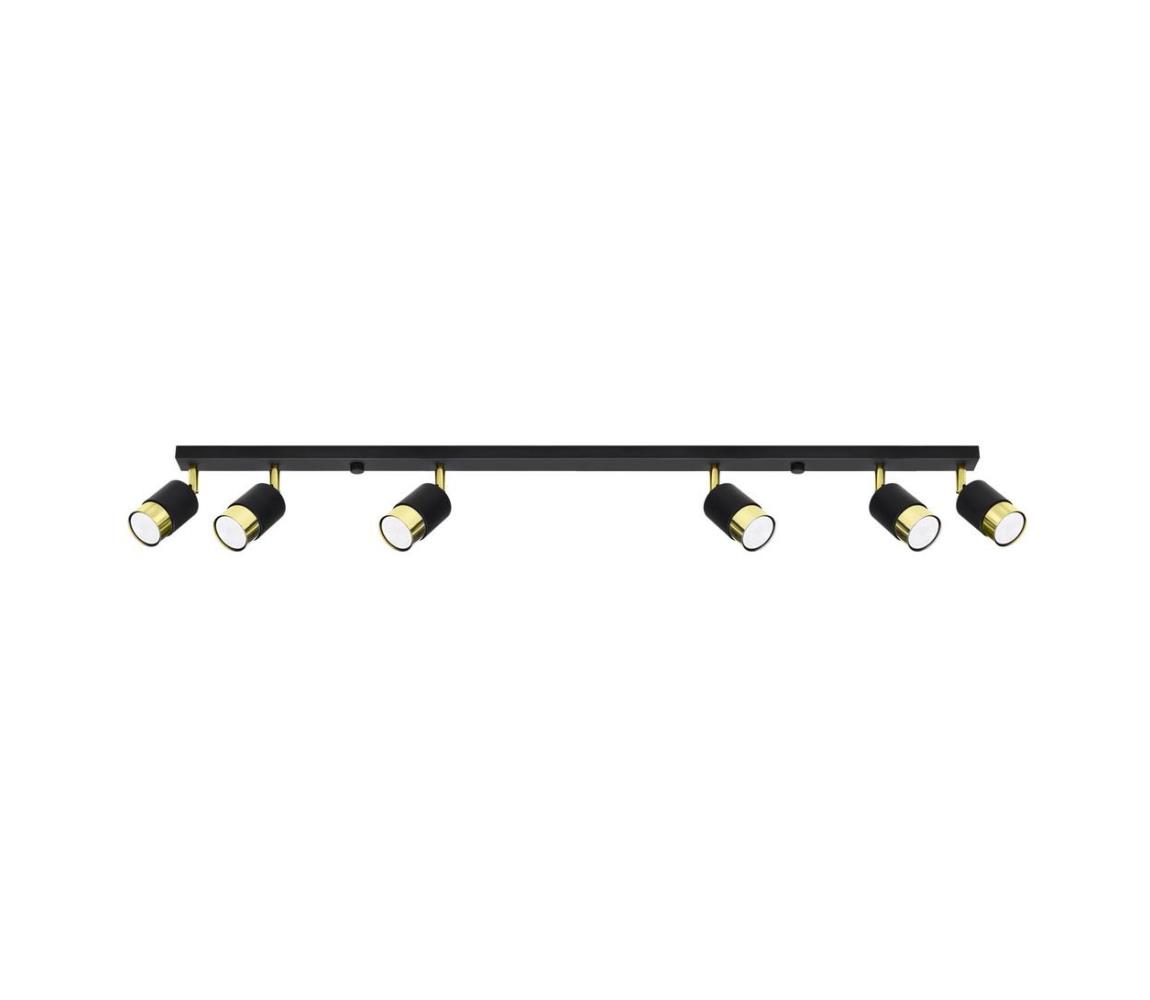  SL.1073 - Bodové svítidlo NERO 6xGU10/40W/230V černá/zlatá SL.1073