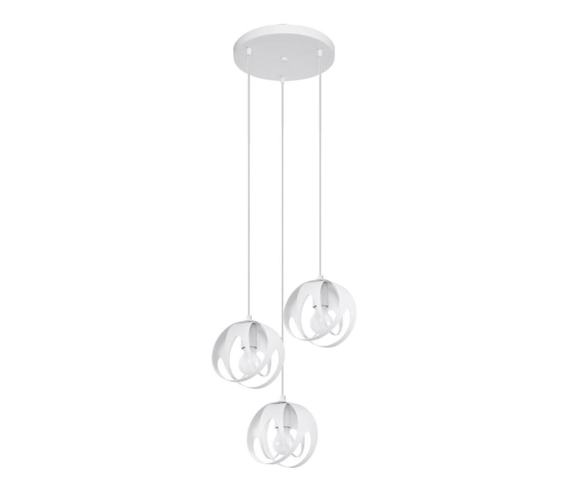  SL.1084 - Lustr na lanku TULOS 3xE27/60W/230V bílá SL.1084