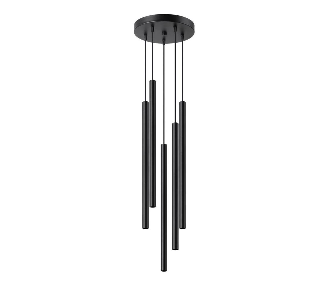  SL.1176 - Lustr na lanku PASTELO 5xG9/8W/230V černá SL.1176