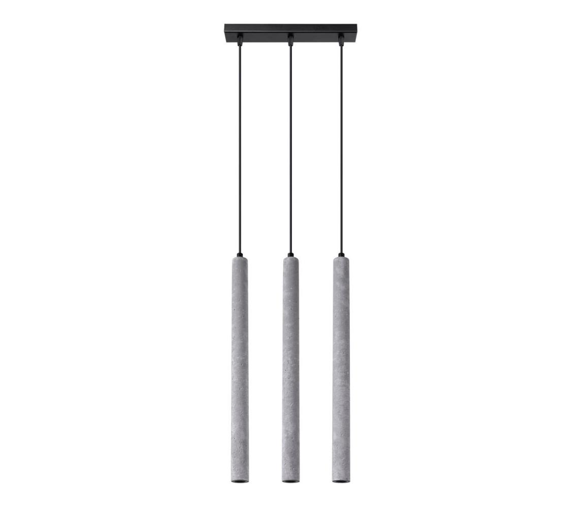  SL.1272 - Lustr na lanku PASTELO 3xG9/8W/230V beton SL.1272