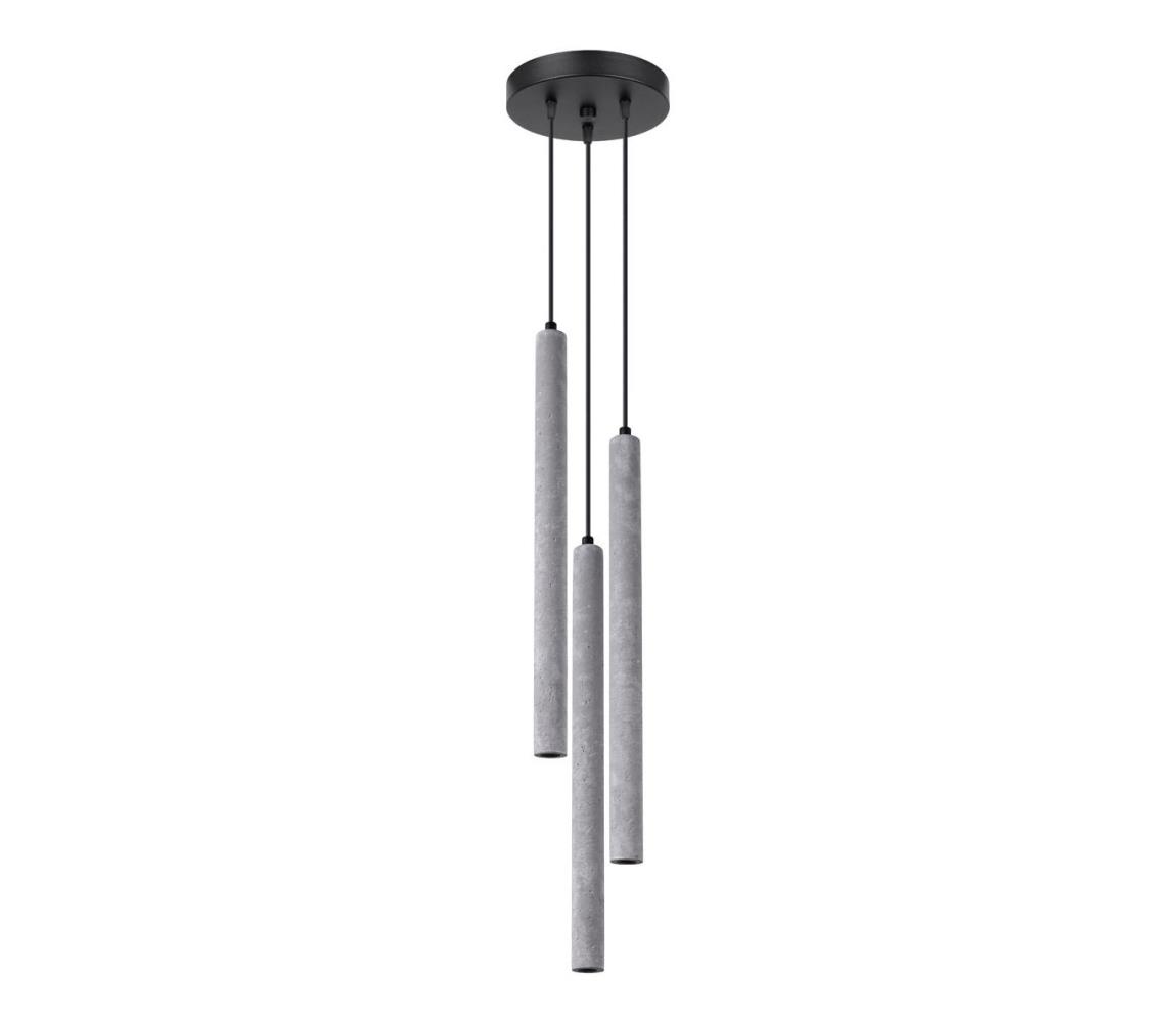  SL.1273 - Lustr na lanku PASTELO 3xG9/8W/230V beton SL.1273